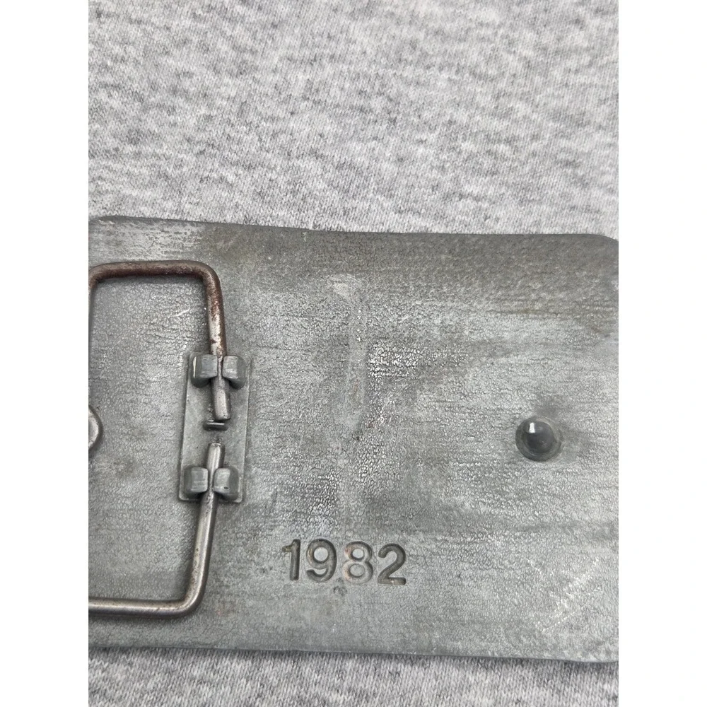 Vintage 1982 Proud to be a Reliable American Farmer New Holland Belt Buckle